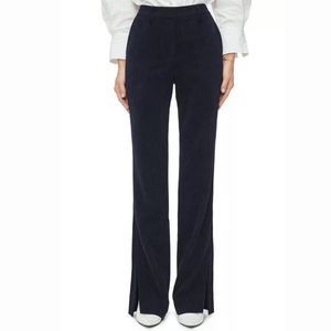 Anine Bing Jocelyn Corduroy Pants Flare Slit NEW